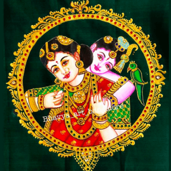 Bhavya M Reddy _ Tanjore Style Painting1
