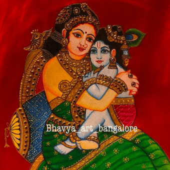 Bhavya M Reddy _ Tanjore Style Painting2