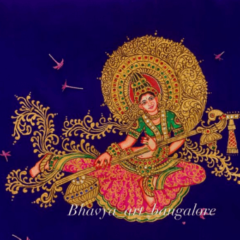 Bhavya M Reddy _ Tanjore Style Painting4
