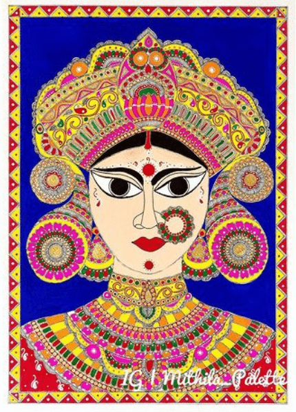 Madhubani Painting by Kavita Das1