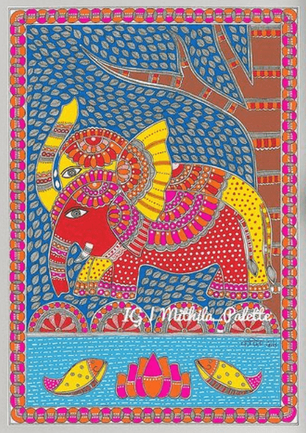 Madhubani Painting by Kavita Das3