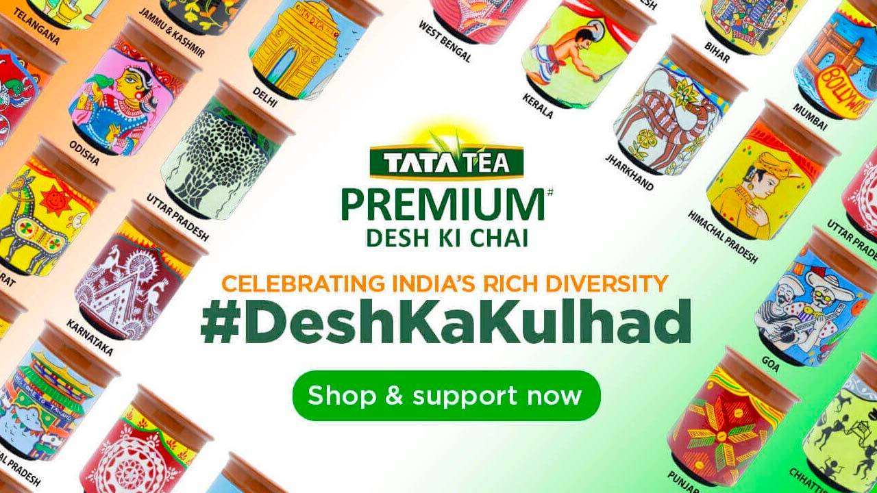 Tata Tea Premium Endorses 26 Distinct Hand painted Kulhad Designs