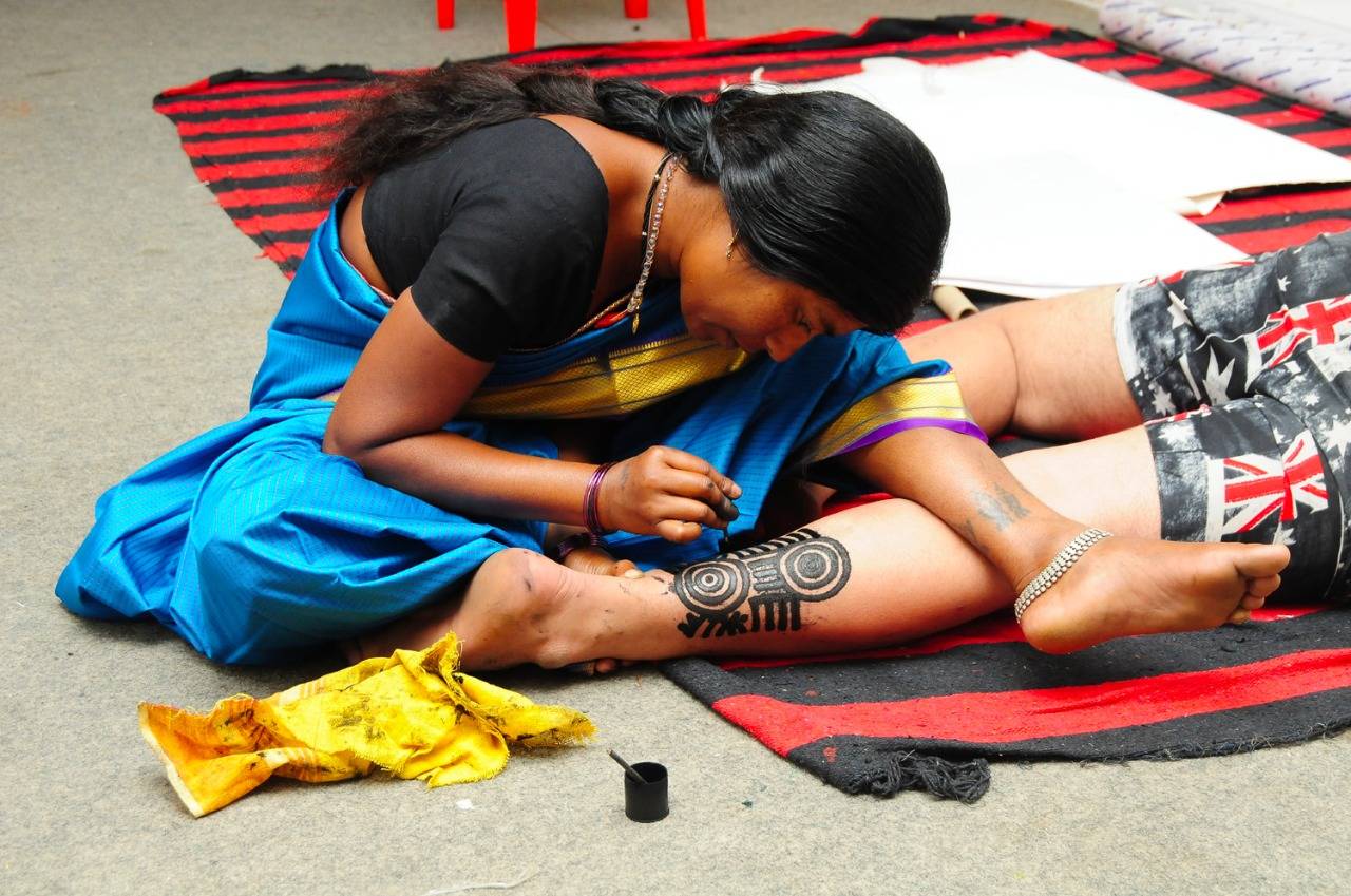 Stopping the Baiga tribal tattoo art from fading